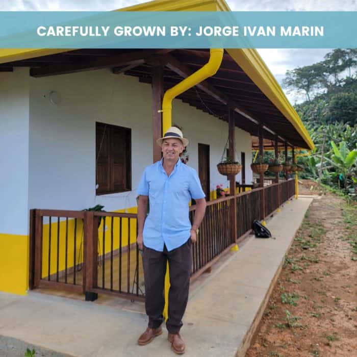 Picture of Don Jorge one of Hatillo Coffee's specialty coffee farmers in his Alto Bonito farm near Jardin Antioquia Colombia